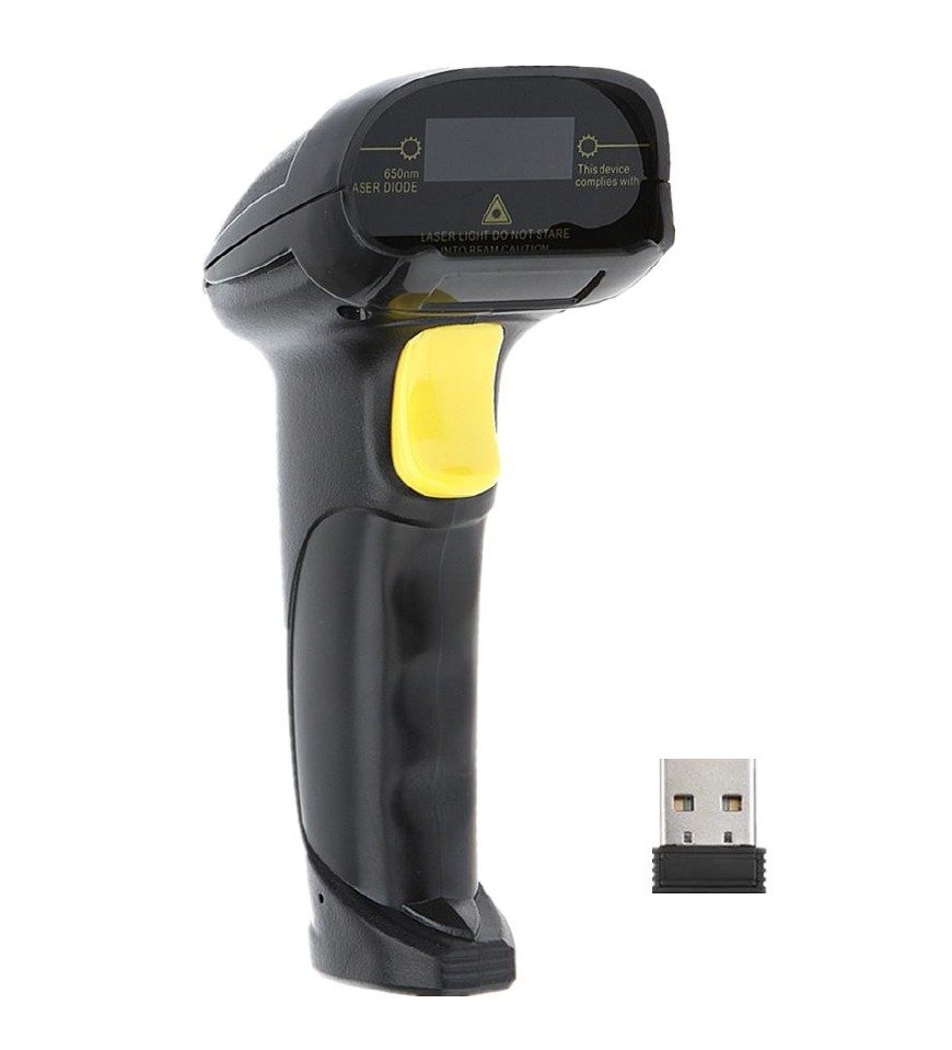Lecteur Scanner Douchette Pistolet Bipeuse Code Barre 2D sans Fil YHDA 8200DB