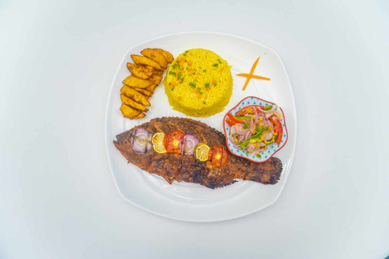 Poisson Braisé au Riz