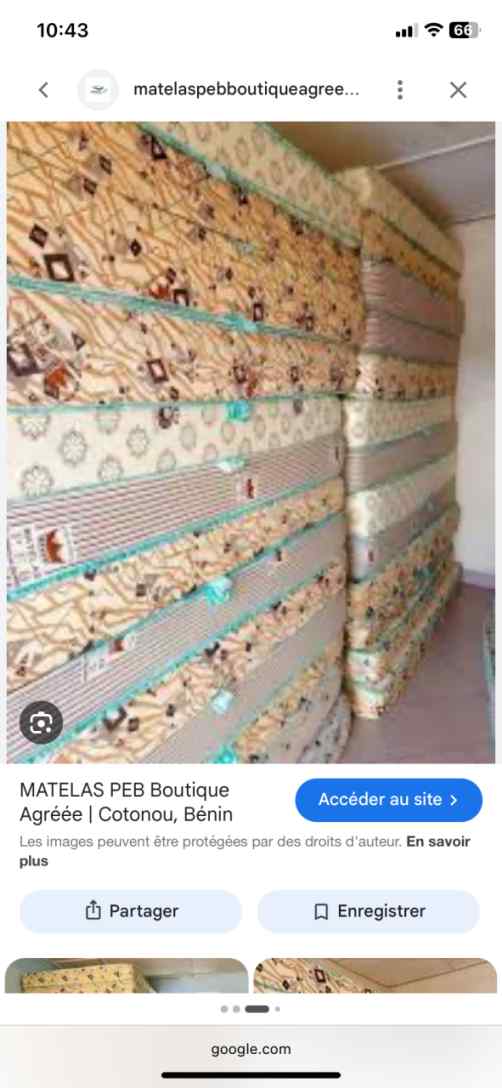 Matelas PEB 2 places épaisseurs 15