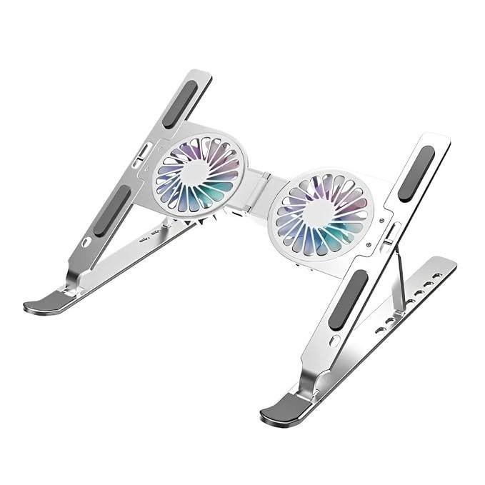 Support pc ventilé pliable et réglable pour pc portatif
