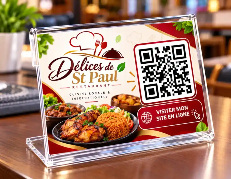 Porte Etiquette Code QR 8.8 x 5.5